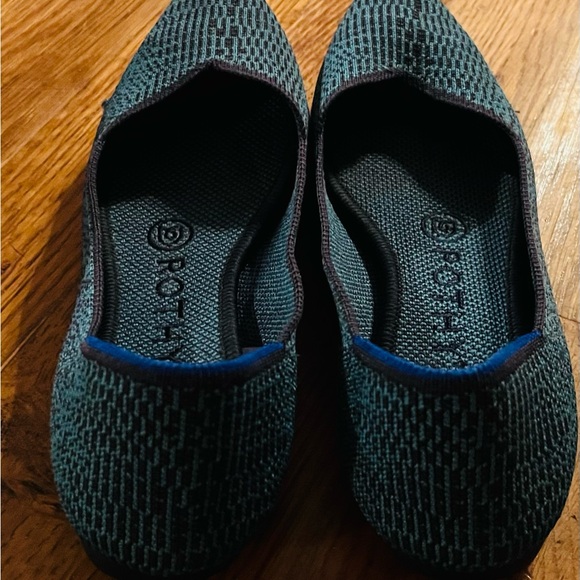 Rothy’s The Point Spruce Python Flats, Size Women’s 6, EUC - Picture 3 of 5